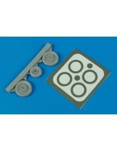MiG-15 Fagot wheels & paint masks, 1/48 - Aires 4423