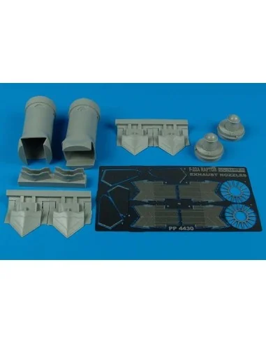 F-22A Raptor exhaust nozzle für Academy Bausatz, 1/48 - Aires 4430