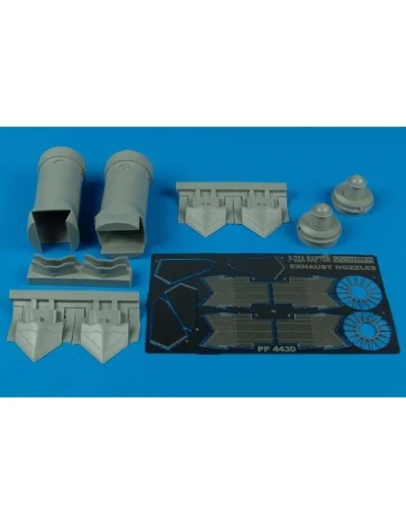 F-22A Raptor exhaust nozzle für Academy Bausatz, 1/48 - Aires 4430