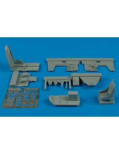 P-400 Airacobra cockpit set für Hasegawa Bausatz, 1/48 - Aires 4435