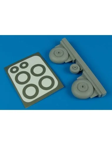 C-47 Dakota wheels & paint masks (TRU), 1/48 - Aires 4446