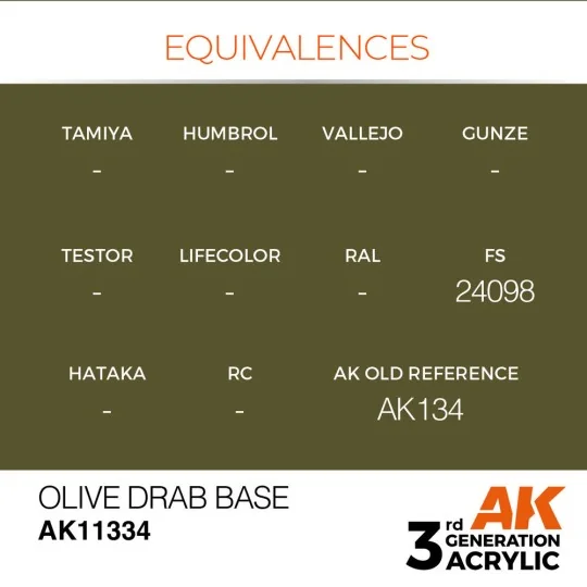 Olive Drab Base - AK Interactive AK11334