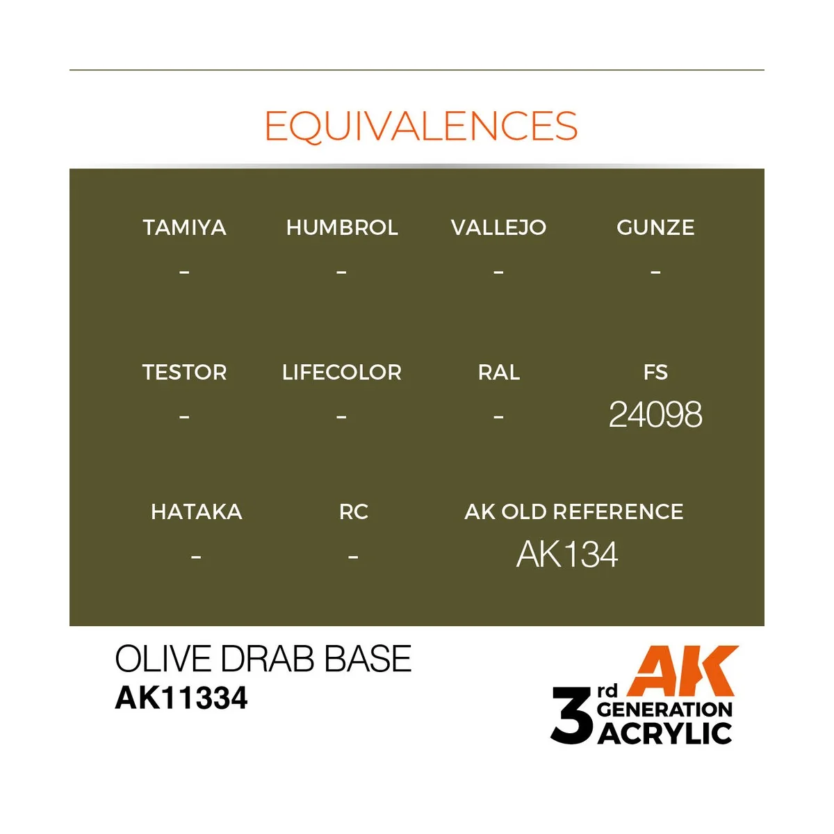 Olive Drab Base - AK Interactive AK11334