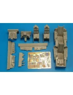 F-16D Block 40 cockpit set for Kinetic, 1/48 - Aires 4537