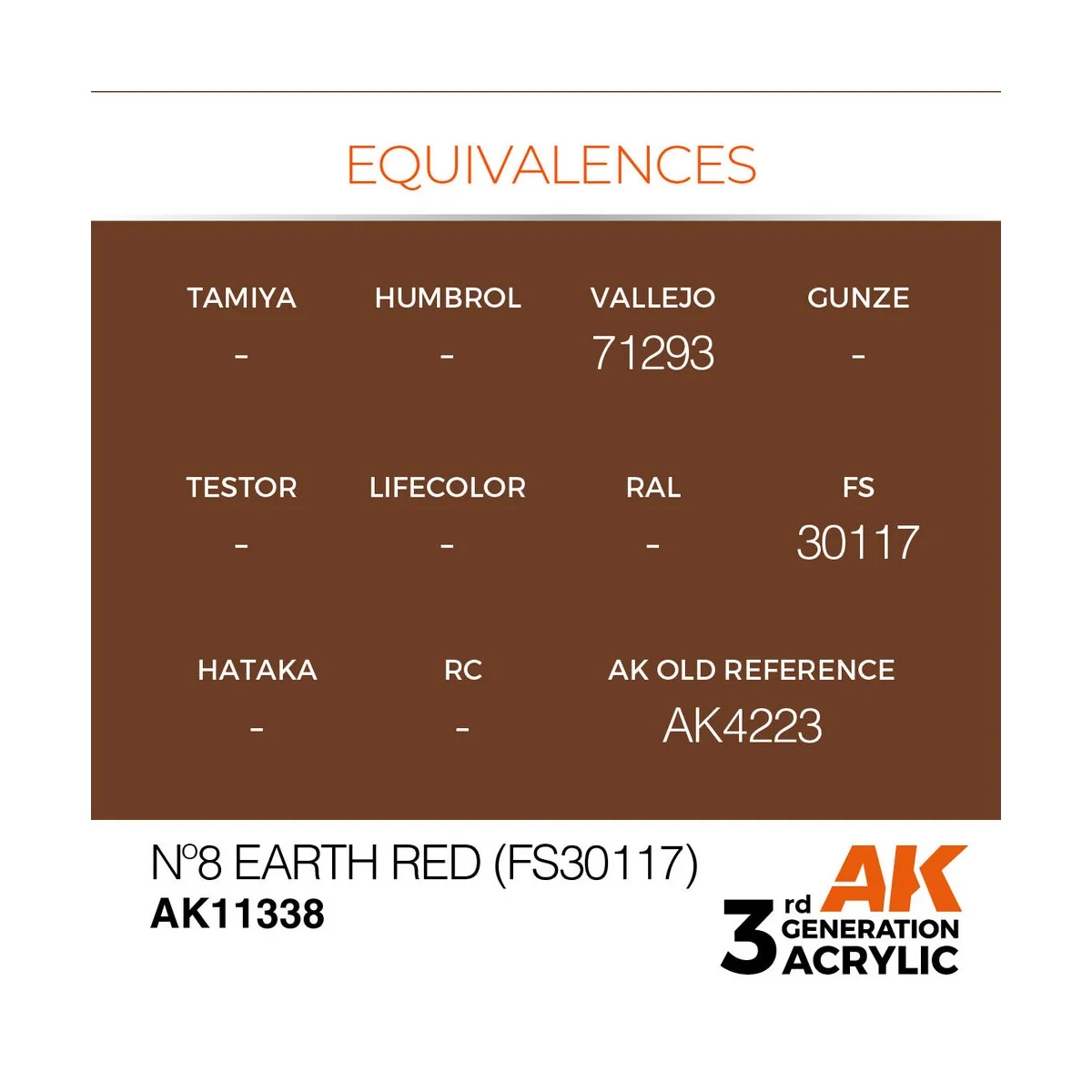 Nº8 Earth Red (FS30117) - AK Interactive AK11338