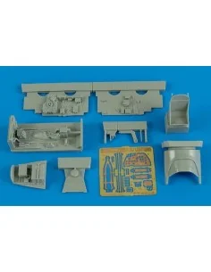 P-38J Lightning cockpit set for Academy, 1/48 - Aires 4564