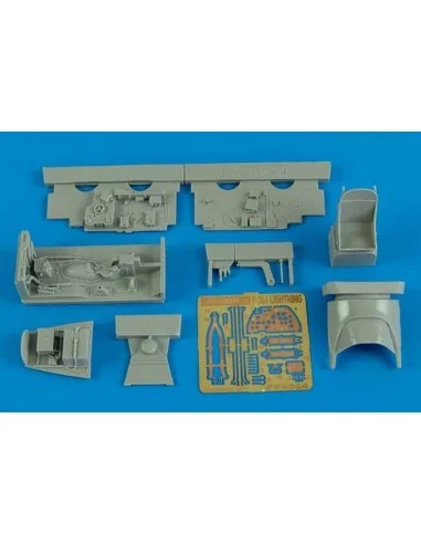 P-38J Lightning cockpit set for Academy, 1/48 - Aires 4564