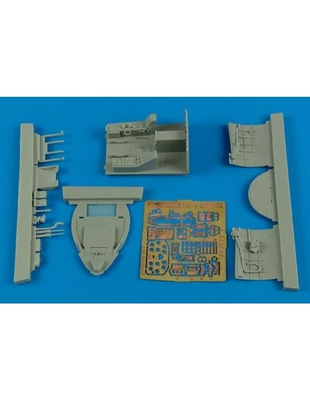 [NO_DESC] F4U-4 Corsiar cockpit set for Hobby Boss, 1/48 - Aires 4571