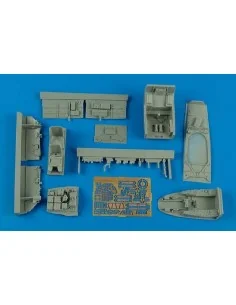 Me 410B-2/U4 cockpit set for Meng, 1/48 - Aires 4585