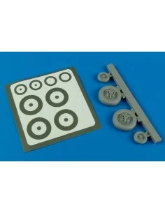 F-100 Super Sabre wheels for Trumpeter, 1/48 - Aires 4589