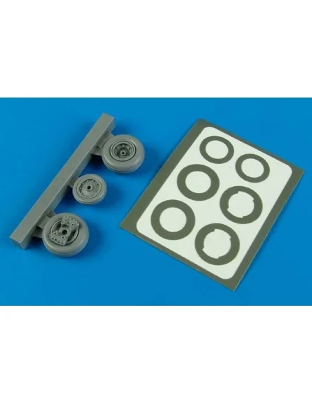 T-28/ Trojan wheels & paint mask f. Rod, 1/48 - Aires 4592