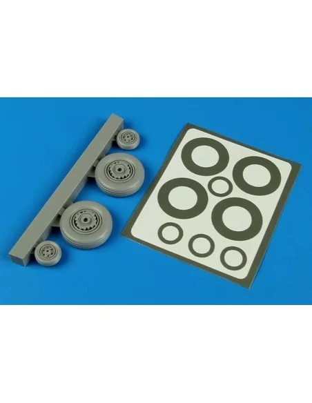 [NO_DESC] S2F Tracker wheels & p. masks f. Kinetic, 1/48 - Aires 4593
