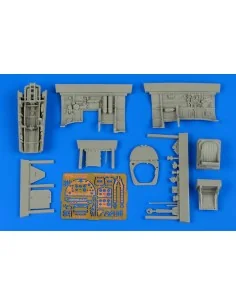 [NO_DESC] Spitfire Mk.IX cockpit set FOR Eduard, 1/48 - Aires 4596
