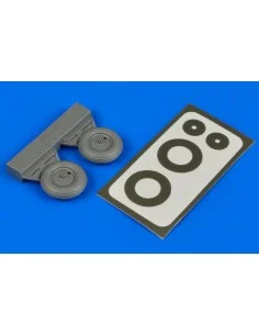 YAK-1 wheels & paint masks for AM/Eduard, 1/48 - Aires 4601