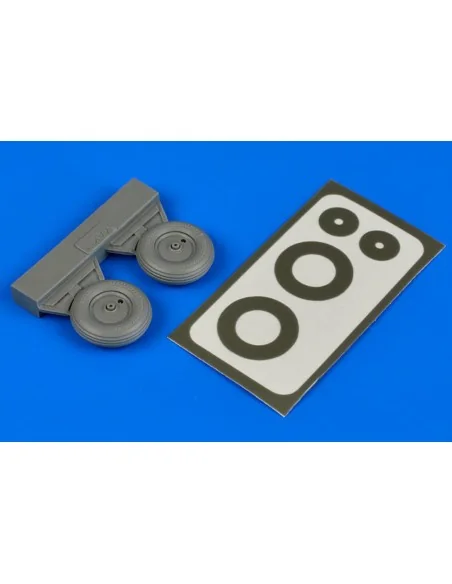 YAK-1 wheels & paint masks for AM/Eduard, 1/48 - Aires 4601