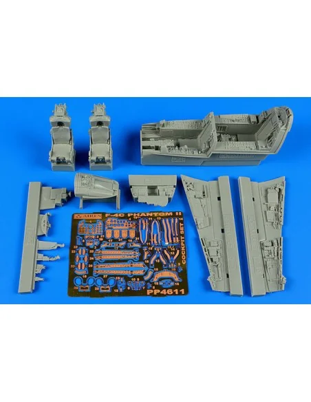 F-4C Phantom II cockpit set f.Academy, 1/48 - Aires 4611