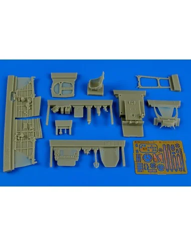 Lavochkin La-5F/FN cockpit set f.Zvezda, 1/48 - Aires 4629