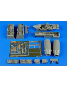 F/A-18E Super Hornet detail set f.Hasega, 1/48 - Aires 4635