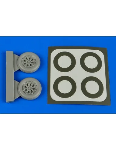 F4U-5 Corsair wheels & paint masks f.HBo, 1/48 - Aires 4649