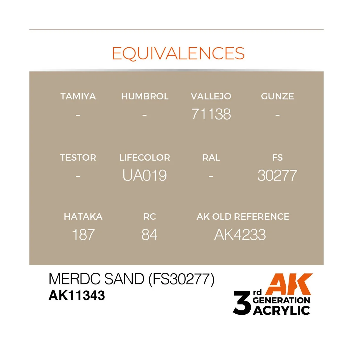 MERDC Sand (FS30277) - AK Interactive AK11343