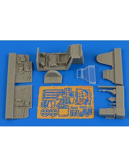 Bf 109G-6(late) cockpit set for Eduard, 1/48 - Aires 4685