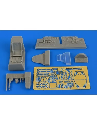 Bf 109G-5 (late)cockpit set f. Eduard, 1/48 - Aires 4698