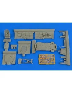 P-40B Warhawk cockpit set for Airfix, 1/48 - Aires 4728