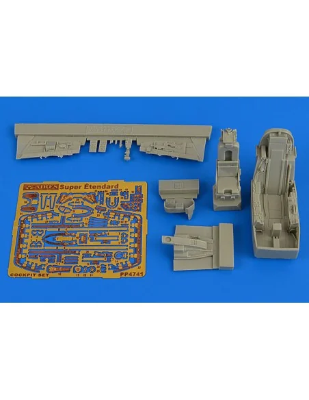 Super Etendart SUE cockpit set f.Kinetic, 1/48 - Aires 4741