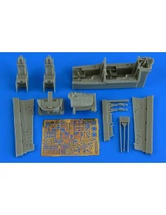 F-15D Eagle cockpit set (early v.) for GWH, 1/48 - Aires 4775