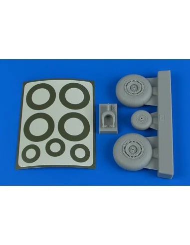 Do 217 Wheels & paint masks for ICM, 1/48 - Aires 4789