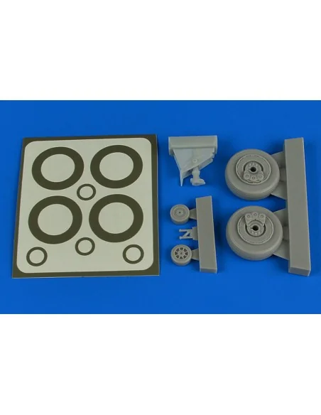 A-1H Skyraider wheels & paint masks for Tamiya, 1/48 - Aires 4793