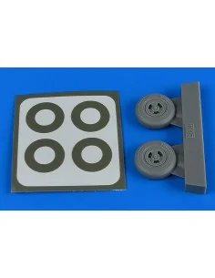 Spitfire Mk.IX wheels (3-spoke) & paint masks f. EDUARD, 1/48 - Air...