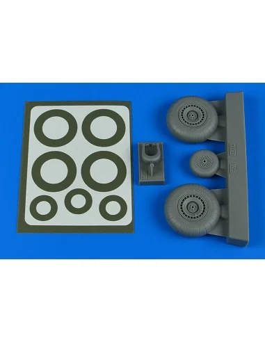 Do 217N wheels & paint masks - late A for ICM, 1/48 - Aires 4804