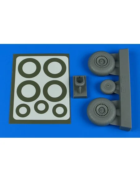 Do 217N wheels & paint masks - late A for ICM, 1/48 - Aires 4804