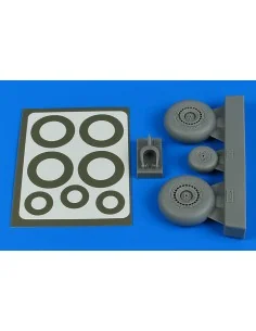Do 217N wheels & paint masks - late B for ICM, 1/48 - Aires 4806
