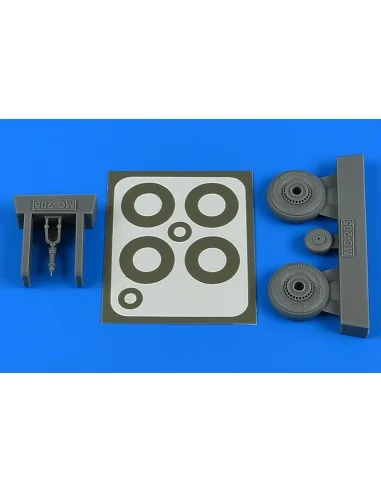 Macchi Mc.205 wheels & paint masks for Hasegawa, 1/48 - Aires 4811