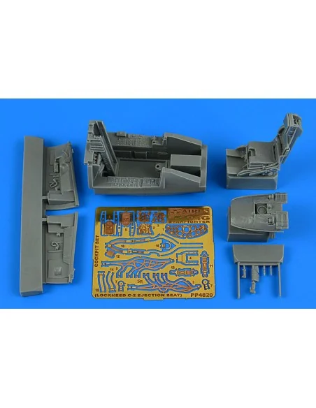 F-104G Starfighter cockpit set (C-2 ej. seat) for Kinetic, 1/48 - A...