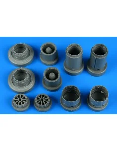 Rafale exhaust nozzles for Revell, 1/48 - Aires 4828