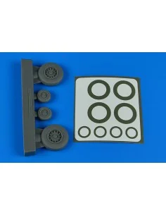 E-2 Hawkeye/C-2 Greyhound wheels paint masks for Kinetic, 1/48 - Ai...