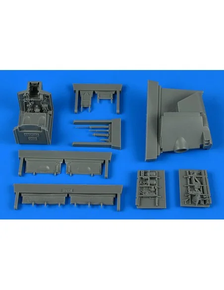 Harrier AV-8A wheel bay for KINETIC, 1/48 - Aires 4851