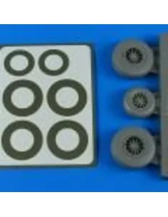 B-26K Invader wheels & paint masks - early, 1/48 - Aires 4858