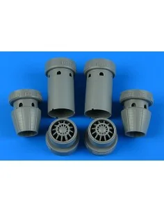 F/A-18E/F Super Hornet exhaust nozzles - opened, 1/48 - Aires 4861