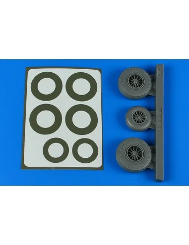 B-26K Invader wheels & paint masks late, 1/48 - Aires 4867