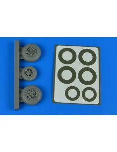 B-26K Invader wheels & paint masks - early - Diamond Pattern, 1/48 ...