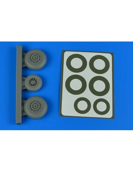B-26K Invader wheels & paint masks - early - Diamond Pattern, 1/48 ...