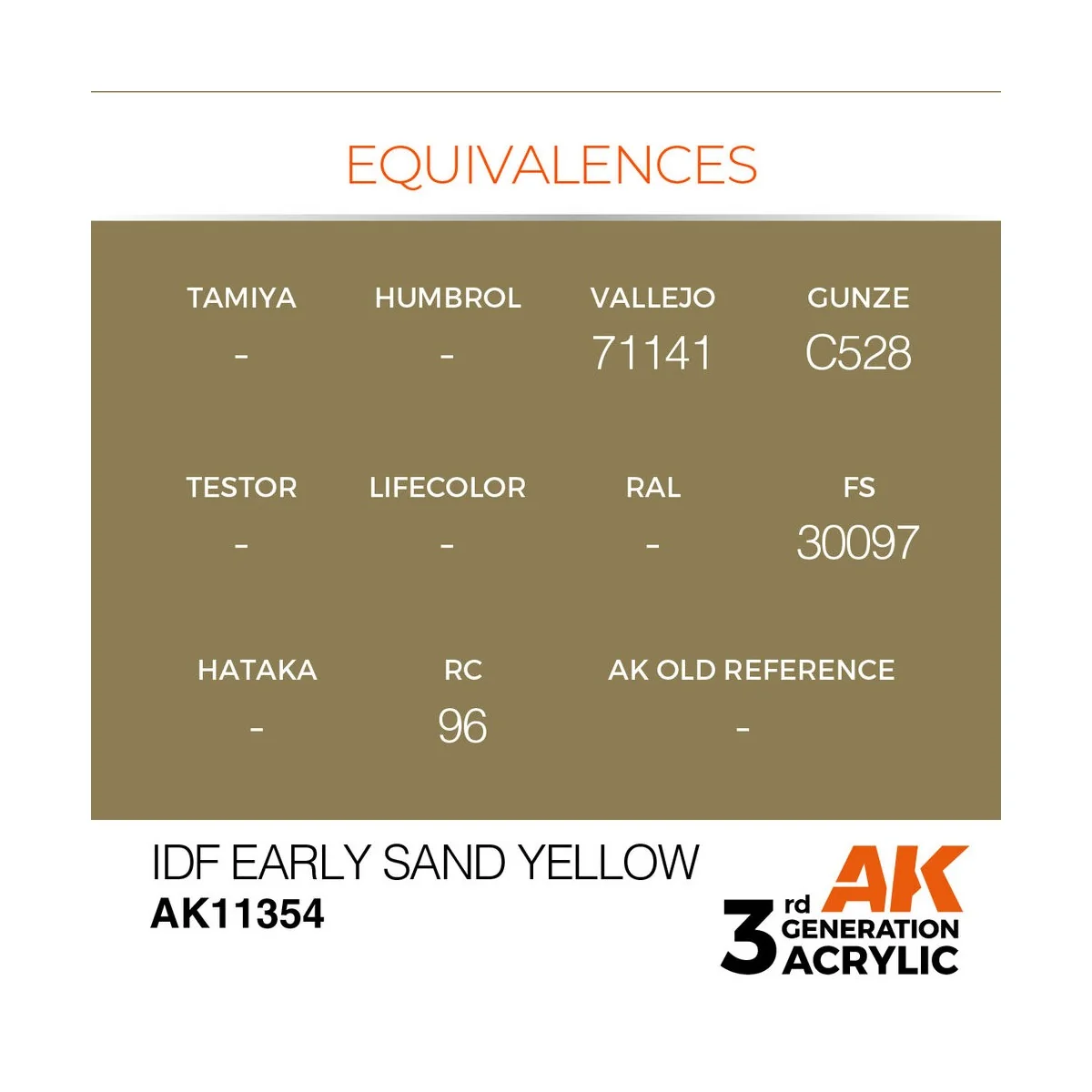 IDF Early Sand Yellow - AK Interactive AK11354