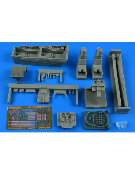 [NO_DESC] F/A-18F Super Hornet cockpit set for MENG, 1/48 - Aires 4940