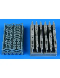 Mil Mi-8MT/Mi-17 pylons for Zvezda, 1/48 - Aires 4954