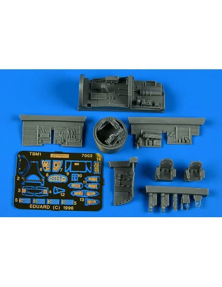 TBM Avenger Cocpit set Cockpit-Set mit Abwehrturm, 1/72 - Aires 7002
