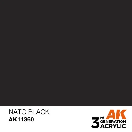 NATO Black - AK Interactive AK11360 NATO Black - AK Interactive AK11360